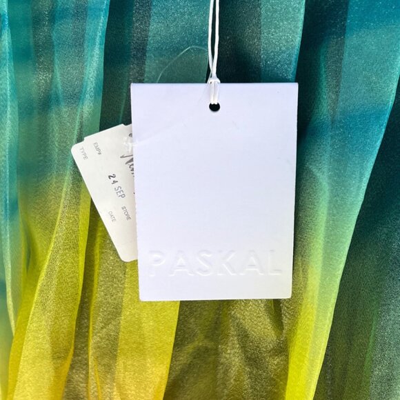 PASKAL Printed Rainbow Bubble Dress Gown Bow Straps S Pride - Picture 14 of 16